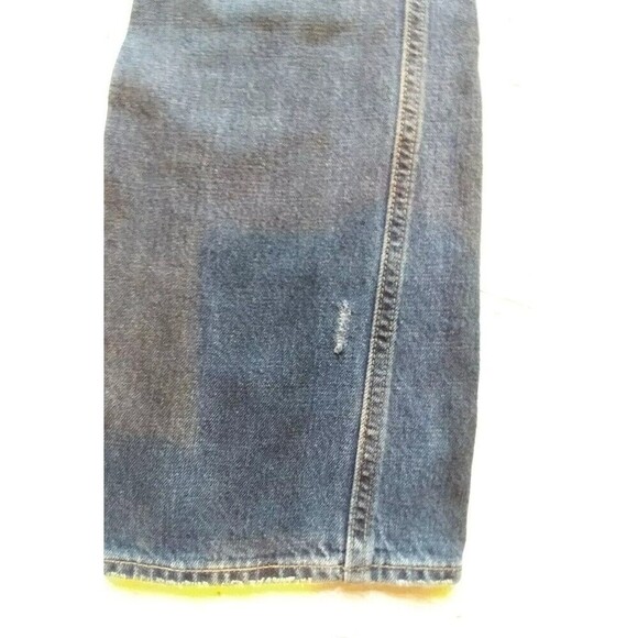 Ralph Lauren womens jeans 29 dark wash distressed waist apx 20" inseam 32.5 - Picture 8 of 9